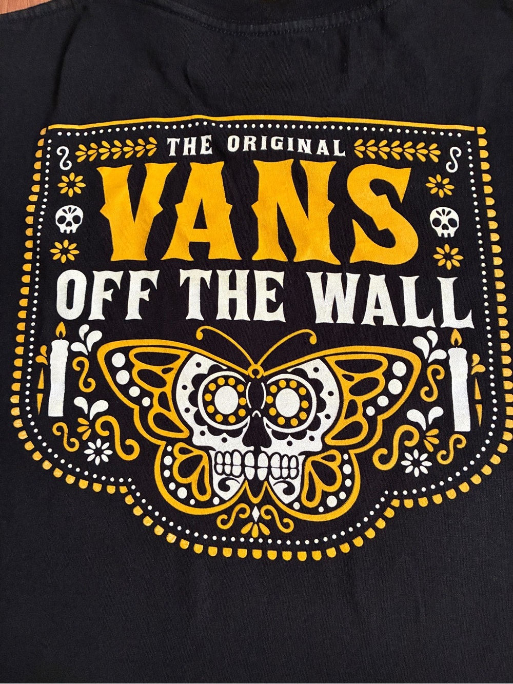 Vans Día de Muertos T-Shirt Black Yellow
Graphic Day of the Dead Butterfly  XS